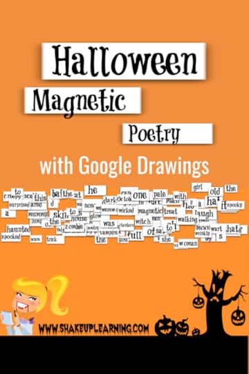 Halloween Magnetic Poetry with Google Drawings