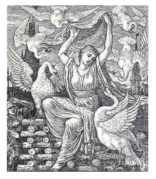 The Six Swans illustrated by Walter Crane