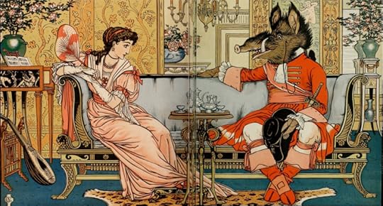 Beauty & the Beast illustrated by Walter Crane