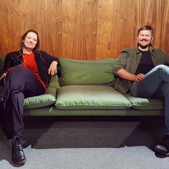Siri Pettersen and Vegard Larsen in studio