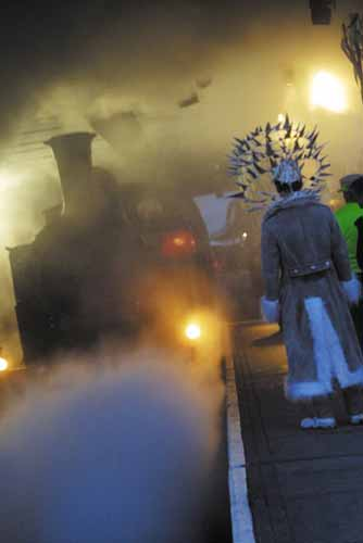 Chariot of light steam train site specific show