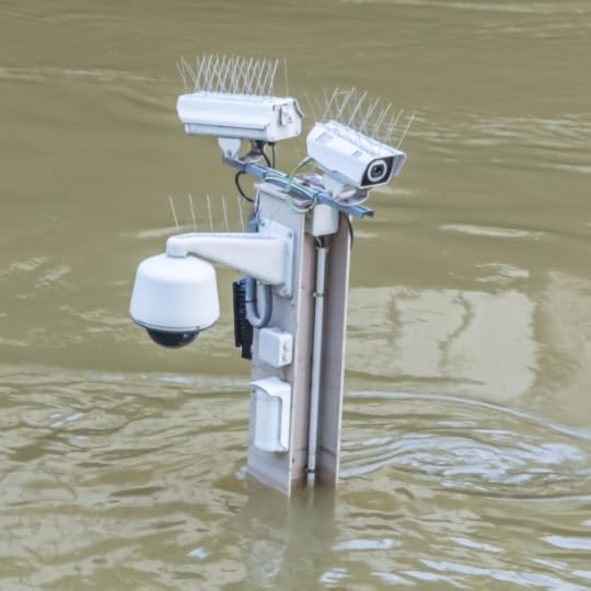 Subversive theatre, surveillance cameras under water