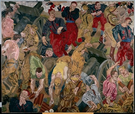 William Roberts-The First German Gas Attack at Ypres during the second battle for Ypres, 1915. 