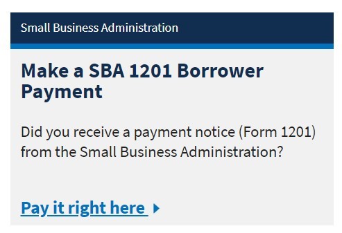 SBA loan payment flow