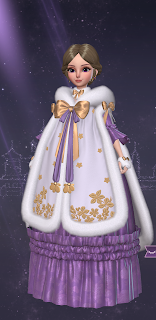 Purple Queen Marie Dress