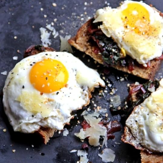 Tangled Beetgreens Toast