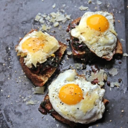 Tangled Beet greens Toast
