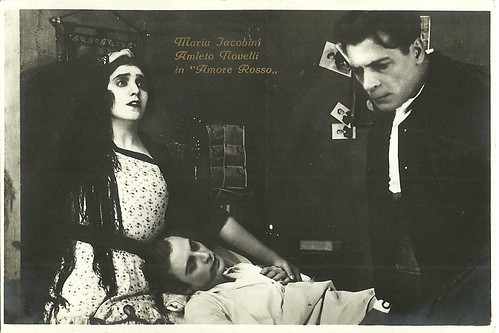 Maria Jacobini amd Amleto Novelli in Amore rosso (1921)
