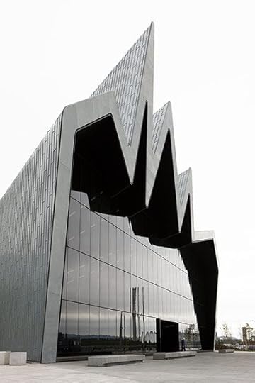 U.K. Scotland. Glasdow. Zaha Hadid's latest work for the Glasgow Transport Museum.G.T.M.