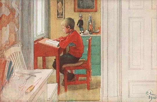 Reading at the Desk by Carl Larsson