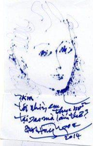 Nguyễn Thị Khánh Minh Ngọc vẽ, par mémoire, 10.2014