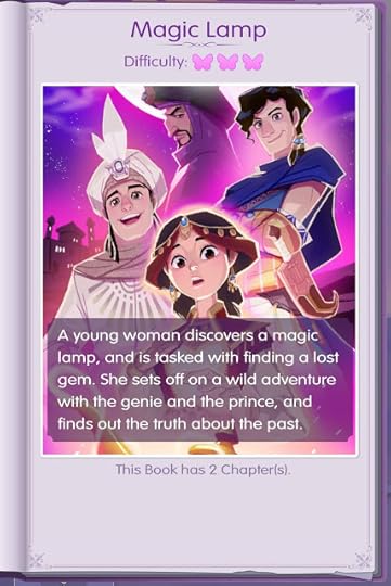 Magic Lamp visual novel book cover in Dress Up! Time Princess