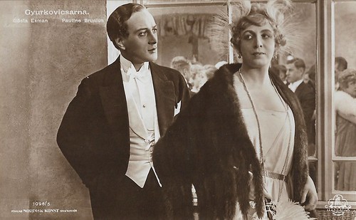 Gösta Ekman and Pauline Brunius in Gyurkovicsarna (1920)