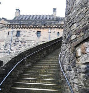 stairs edinburgh castle