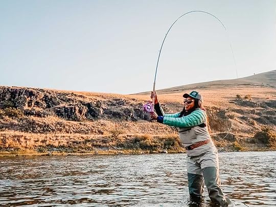 Angler in the water