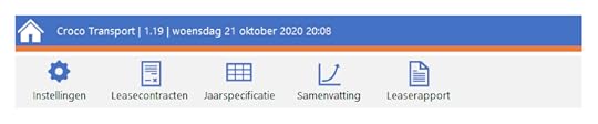 Topmenu van leaseverplichting in excel