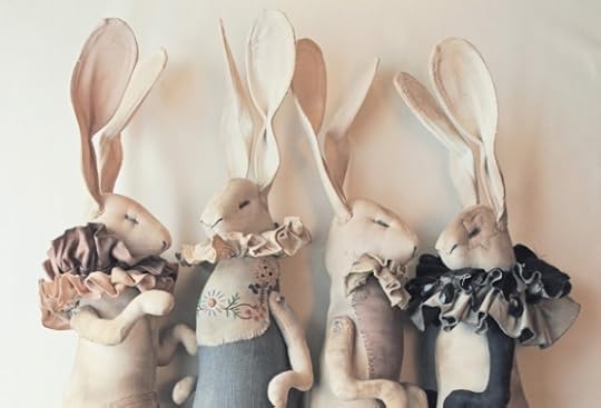 Textile Hares by Mr Finch