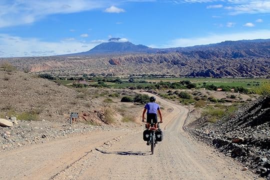 Cyclist on road