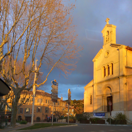 Eglise church in st cyr le glas sonne en france