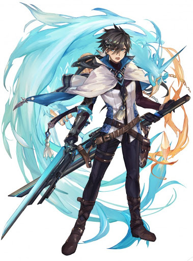Wallpaper Anime Boy, Swords, Magical Creature - WallpaperMaiden