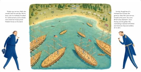 The Pig War by Emma Bland Smith, illustrated by Alison Jay (Calkins Creek; Boyds Mills & Kane)