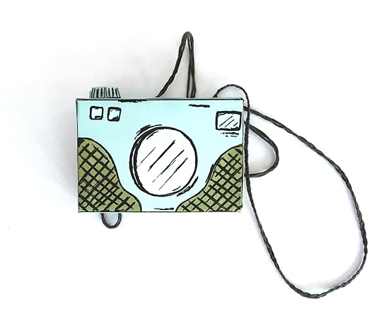 free printable paper camera template, paper crafts, kids craft ideas, retro camera, book character costume, diy costume ideas