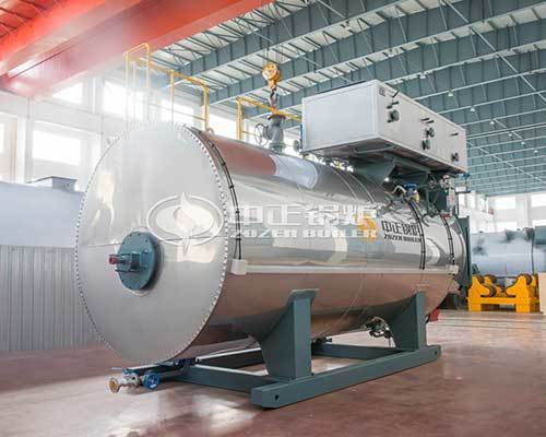 Oil fired steam boiler supply