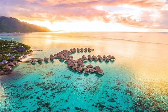 Moorea Island in the French Polynesia South Pacific clearest waters