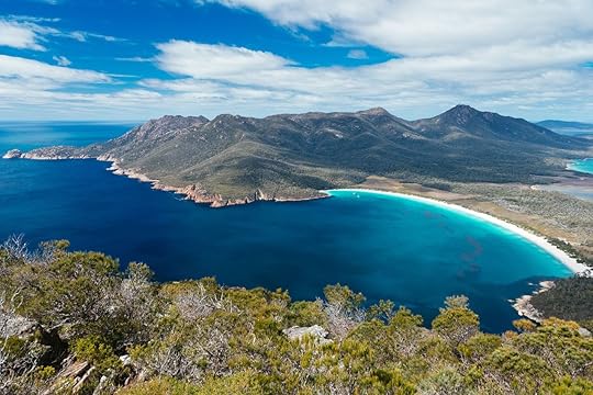 Wineglass Bay in Tasmania Australia