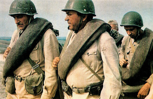 Sergey Bondarchuk and Vyacheslav Tikhonov in Oni srazhalis za rodinu (1975)