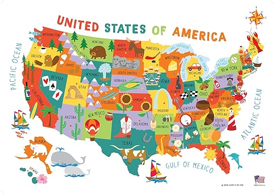 US states map