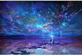 Amazon.com: Diamond Painting Full Drill Square 5D DIY Blue Night Sky Rhinestone Gems Embroidery Arts Craft Adults' Children's Paint-By-Number Kits cross stitch for Home Wall Decoration 12X17.5 inches