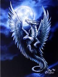 Silver Dragon Canvas Art Print by Anne Stokes-12110-10-SDAS
