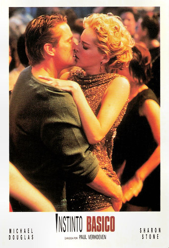 Michael Douglas and Sharon Stone in Basic Instinct (1992)