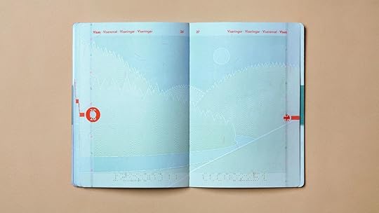 One of the pages of the new Norwegian passport