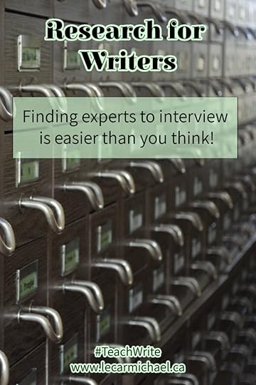 finding experts to interview is easy