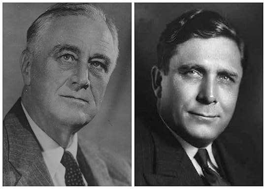 Pres. Franklin D. Roosevelt, 1938 (US National Archives); Wendell Willkie, 1940 (Library of Congress)
