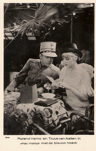 Truus van Aalten and Roland Varno in Het meisje met de blauwe hoed