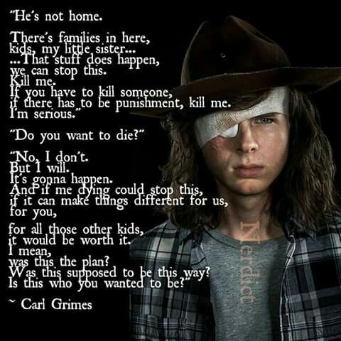 I was screaming "SHUT. UUUUUUUUP!!!!! YOU IDIOT!!!!!" this entire scene rip Carl | Walking dead quotes, Walking dead zombies, The walking dead 3