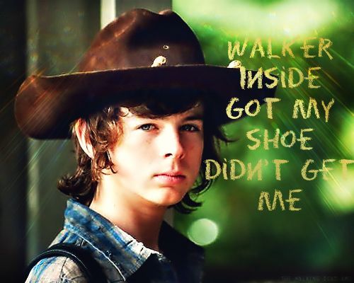 Carl Grimes - Chandler Riggs - The Walking Dead | Walking dead quotes, Carl walking dead, The walking dead