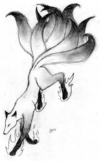 Kitsune Spirit Sketch by BlackMagpie on deviantART | Fox drawing sketches, Fox sketch, Fox art