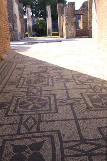 Mosaic tiled floor in Pompeii
