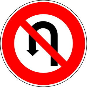no U turns