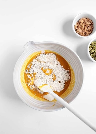 Pumpkin muffin batter from the faux martha