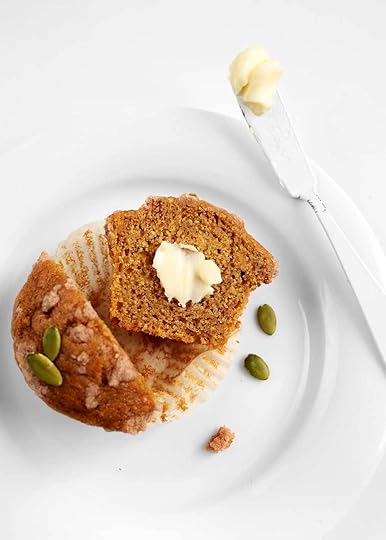 inside of pumpkin muffin from the faux martha