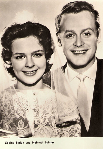 Sabine Sinjen and Helmut Lohner in Im sechsten Stock (1961)