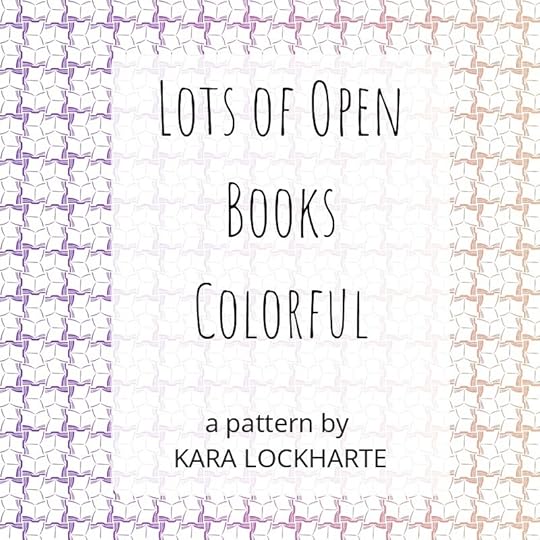 Lots Of Open Books Colorful pattern
