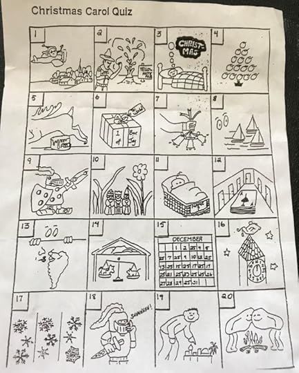 Christmas carol quiz cartoon