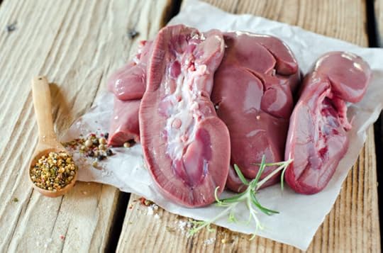 seasoned organ meats ready for cooking