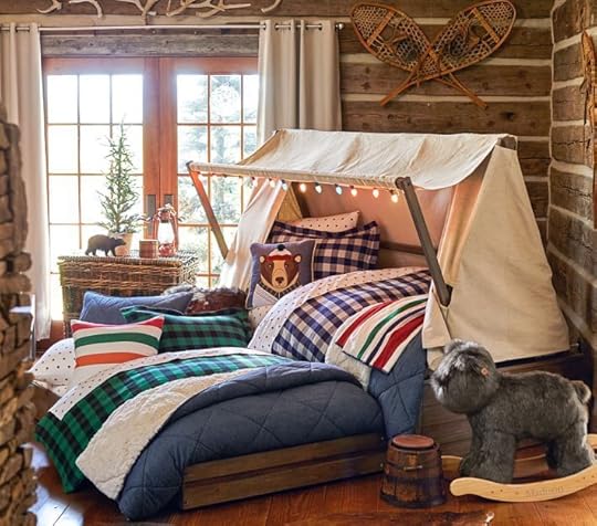 Kids Cabin Theme Bedrooms & Rustic Decor | Camping theme bedroom, Cabin bedroom decor, Camping bedroom decor